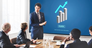Manager presenting a new sales incentive proposal.